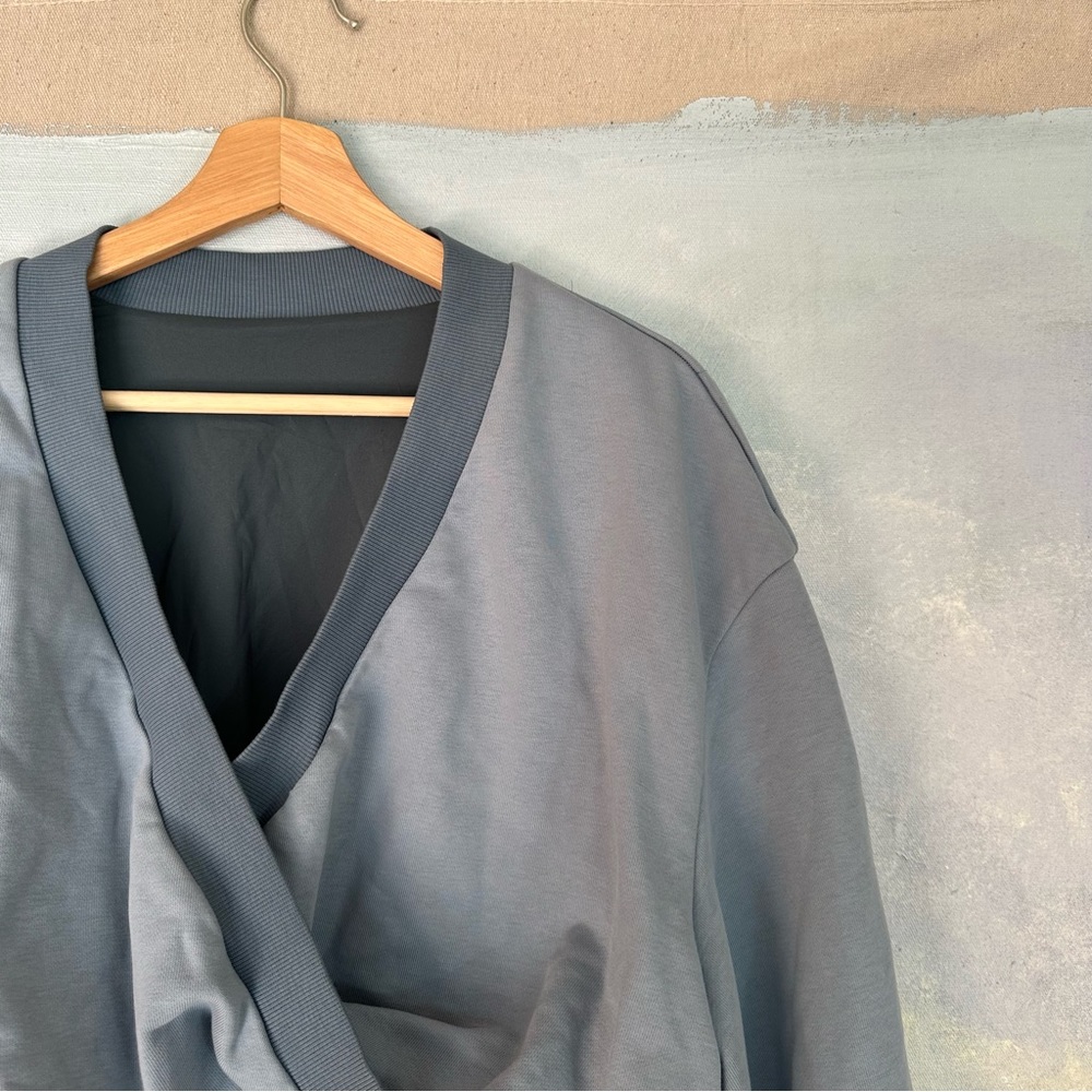 Nap Loungewear | Crop Top Wrap Sweatshirt
